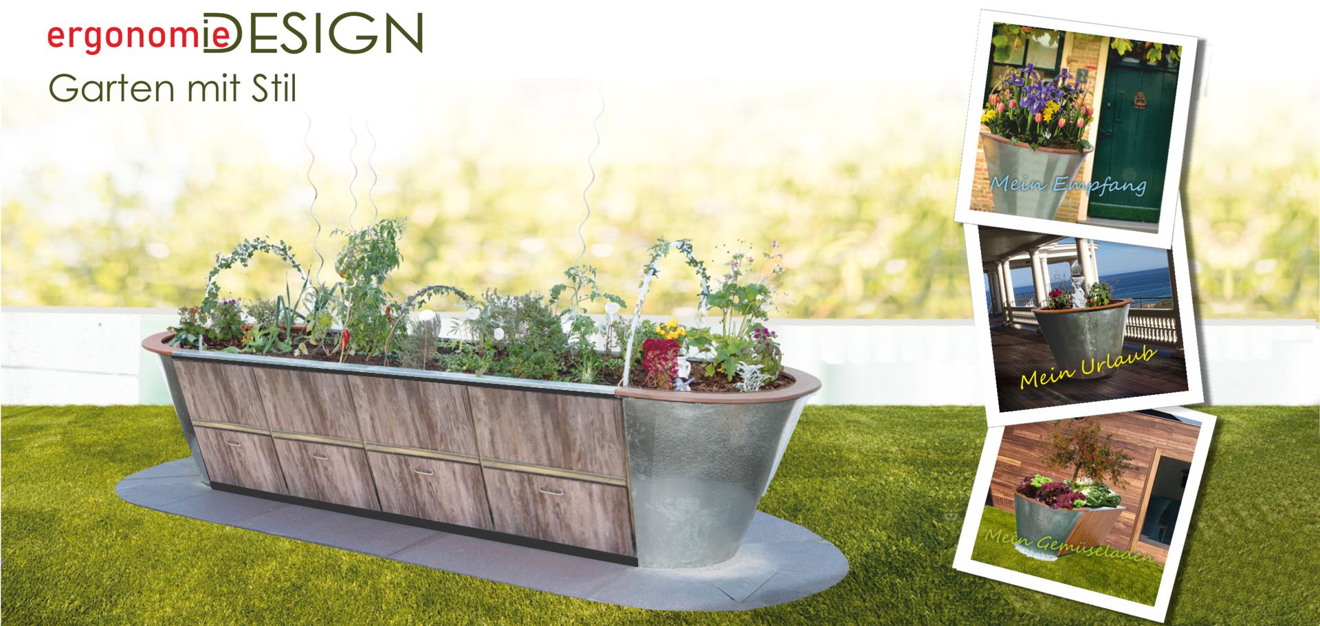 ergonomie Design Hochbeet Garten mit Stil